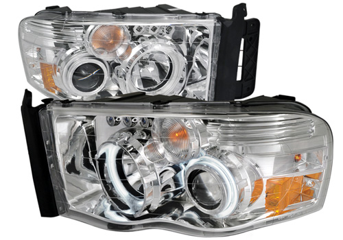 Spec-D Chrome CCFL Projector Headlights 02-05 Dodge Ram Spec-D Chrome CCFL Projector Headlights 02-05 Dodge Ram